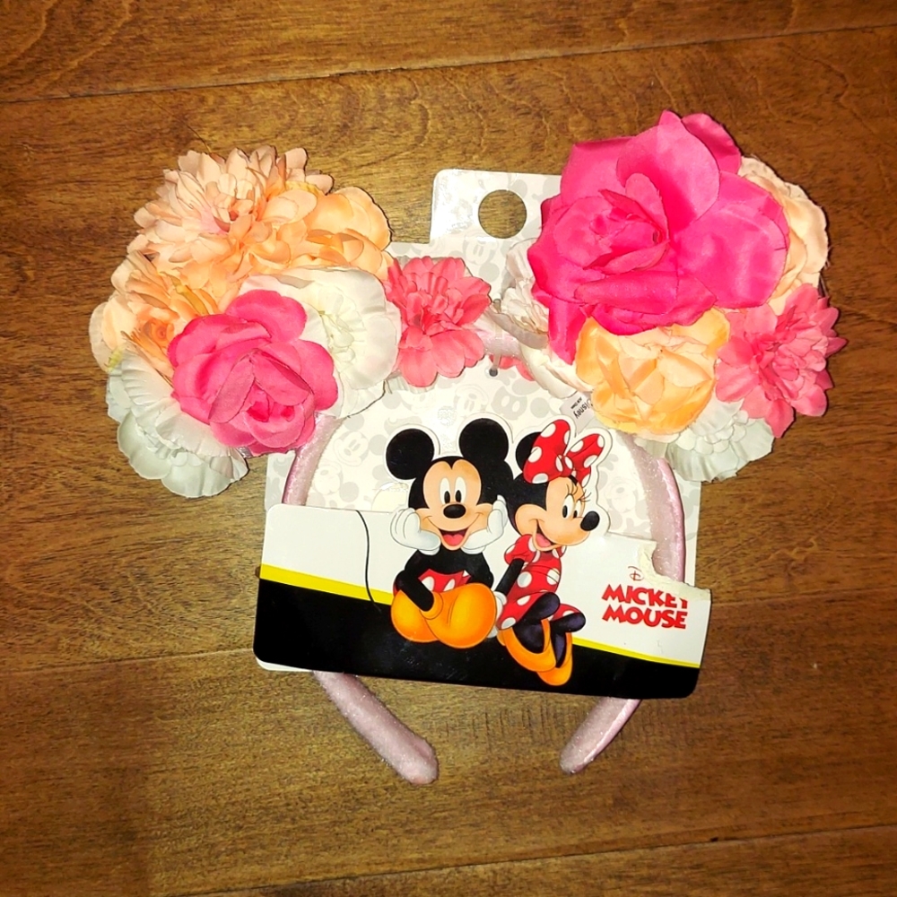 Floral crown Disney Minnie Ears - NWT